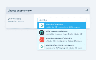 The GanttLab application repository selector